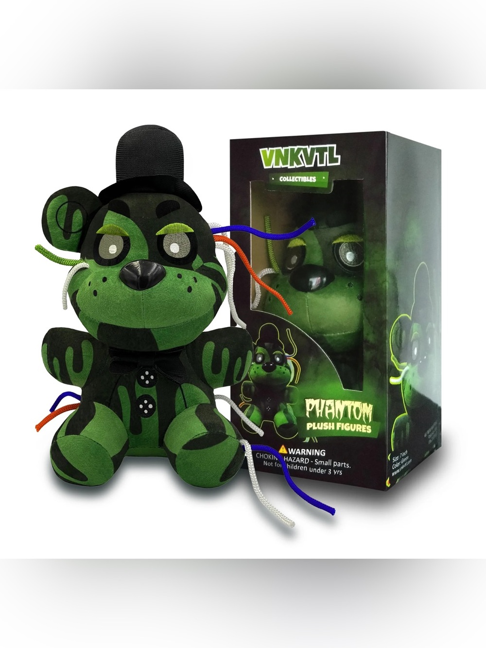 Collectible Fan Made Phantom Freddy Plush VNKVTL for Kid All Age Fan 7 Inch
